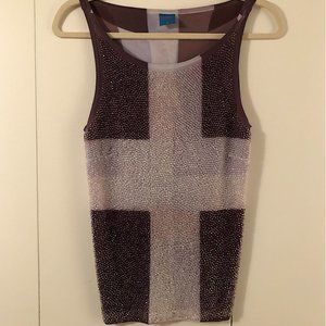 Trosman Churba amazing beaded cross top